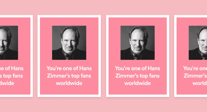 image of hans zimmer on a pink background