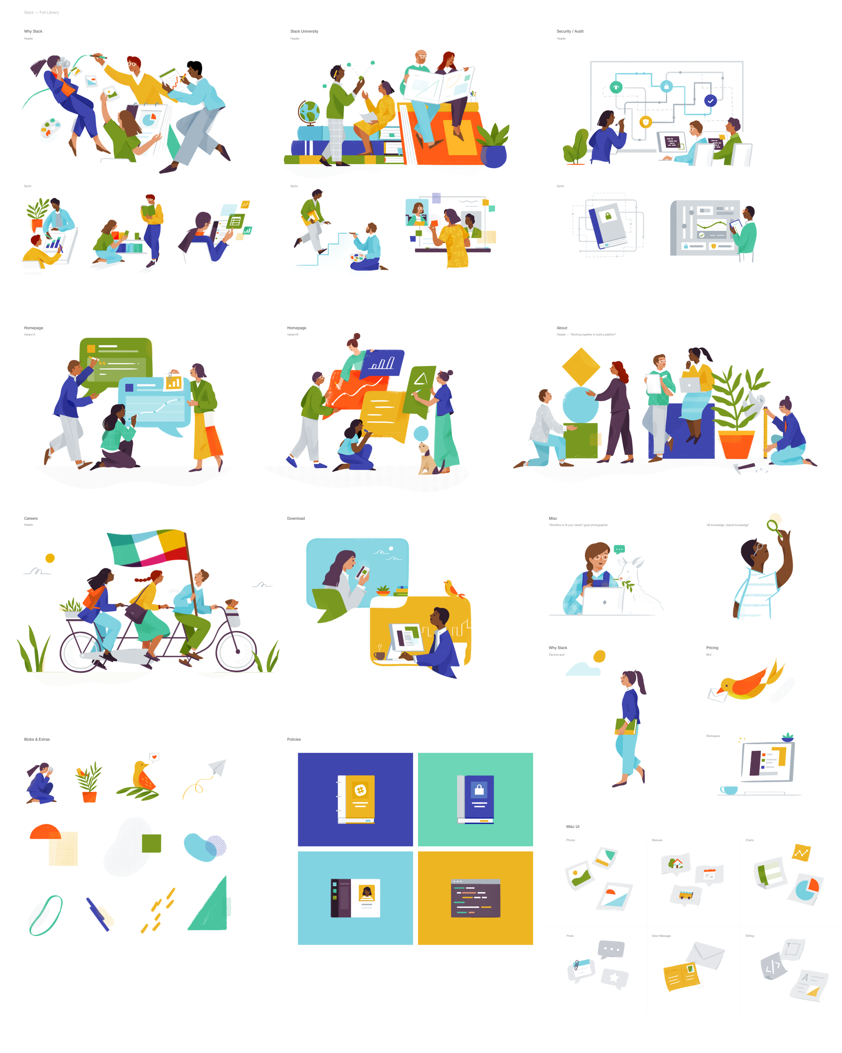 Slack illustration library circa 2017 by Alice Lee